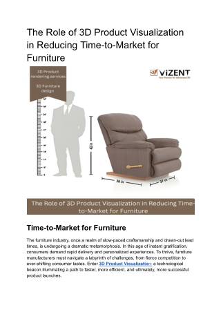 The Role of 3D Product Visualization in Reducing Time-to-Market for Furniture__offsite blog vizent_Komal