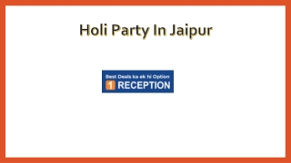 holi party in jaipur