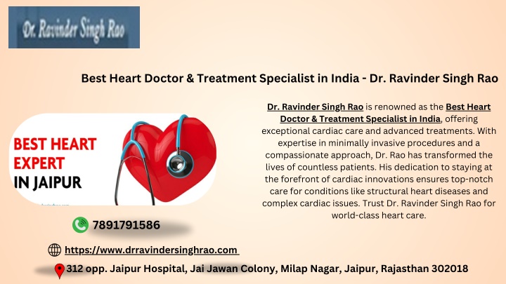 best heart doctor treatment specialist in india