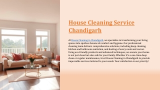 house cleaning service chandigarh
