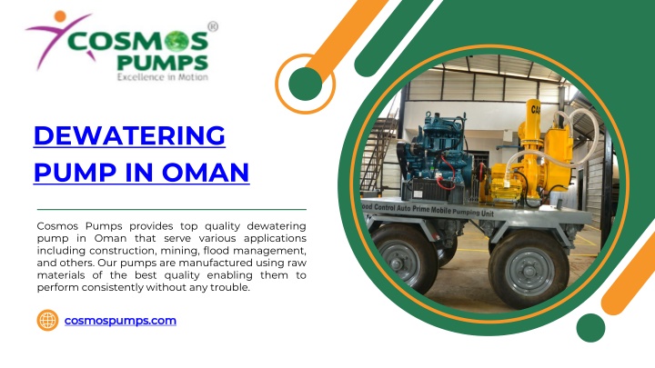 dewatering pump in oman