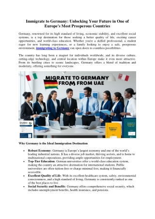 immigrate to germany unlocking your future