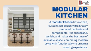 modular kitchen a modular kitchen has a clean