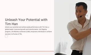 unleash your potential with tim han unlock your