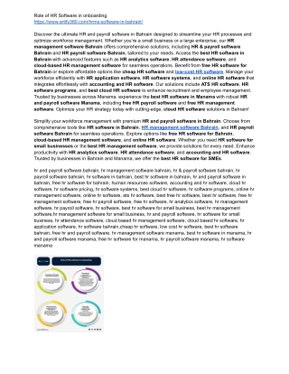 role of hr software in onboarding https