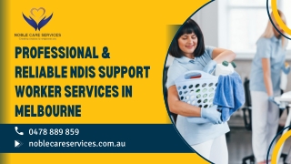 Professional & Reliable NDIS Support Worker Services in Melbourne