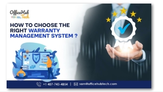 How to Choose the Right Warranty Management System