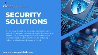 Security Solutions: Safeguarding Your Business with Vivency Global