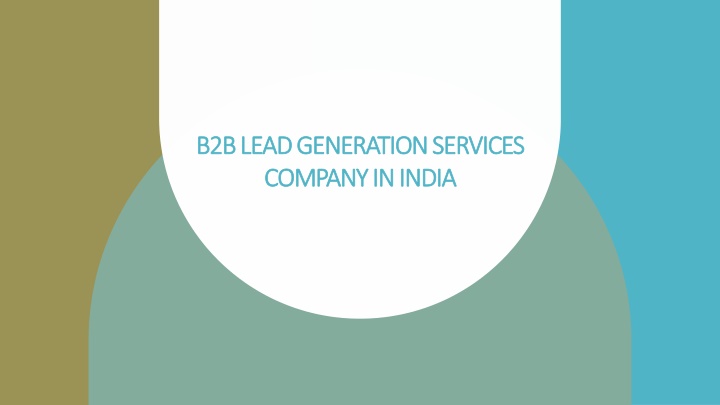 b2b lead generation services company in india