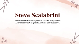 Steve Scalabrini - A Fearless Pathmaker From Oakland, NJ