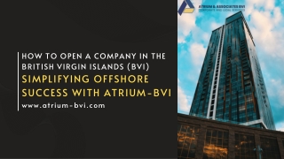 How to Open a Company in the British Virgin Islands (BVI)