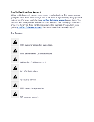 Best 10 Sites to Buy Verified CoinBase Account in This time 2025