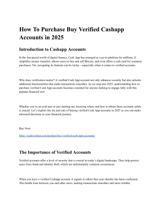 how to purchase buy verified cashapp accounts