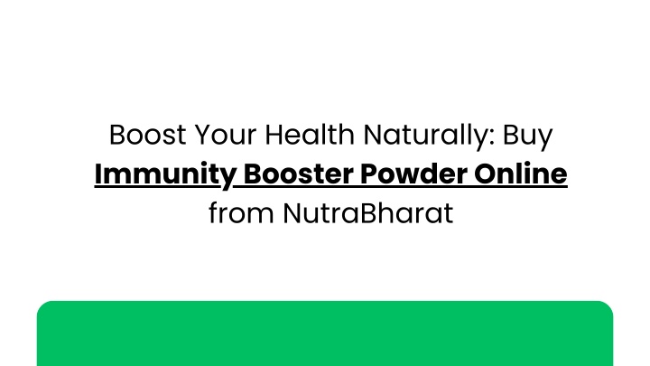 boost your health naturally buy immunity booster