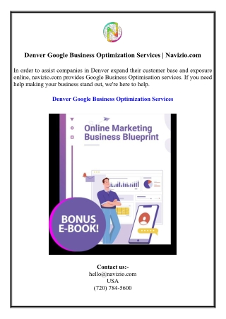 Denver Google Business Optimization Services  Navizio.com