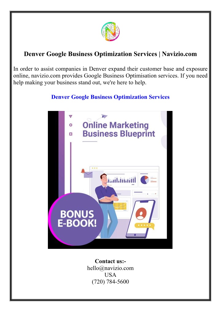 denver google business optimization services