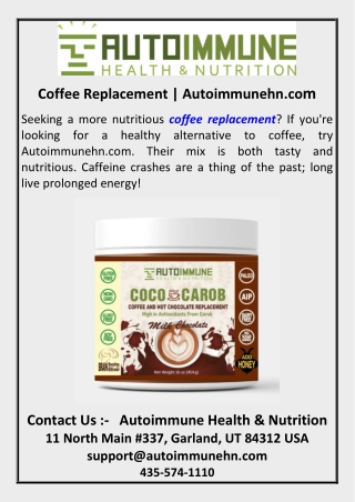 coffee replacement autoimmunehn co m