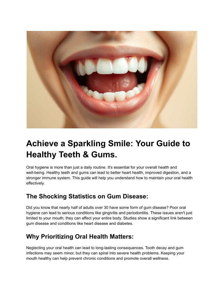 achieve a sparkling smile your guide to healthy