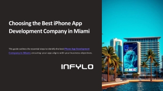 How to Choose the Best iPhone App Development Company in Miami