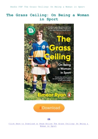 Books PDF The Grass Ceiling On Being a Woman in Sport