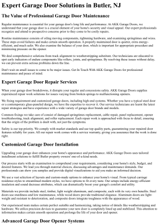 AKK Garage Doors