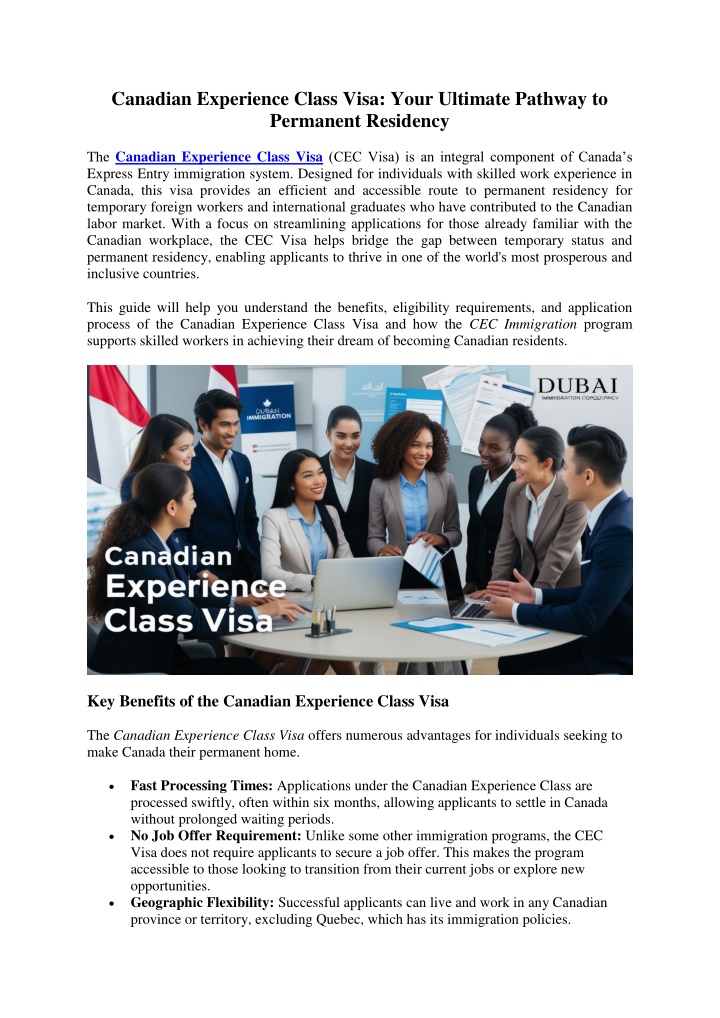 canadian experience class visa your ultimate