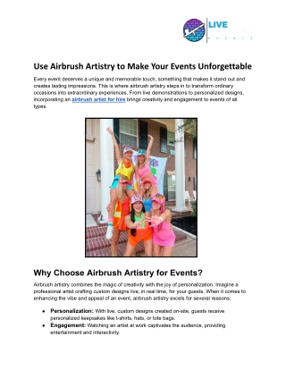 use airbrush artistry to make your events