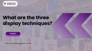 What are the three display techniques