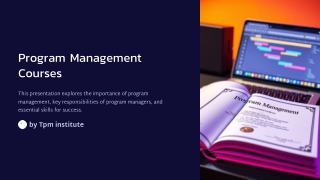 Program Management Courses