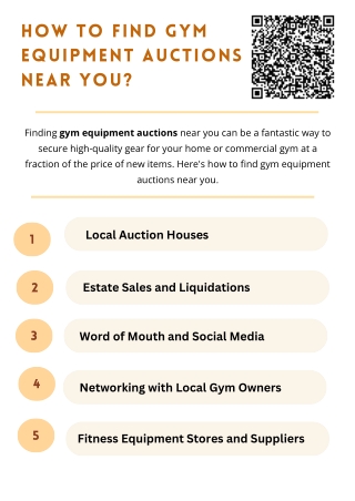 How To Find Gym Equipment Auctions Near You?