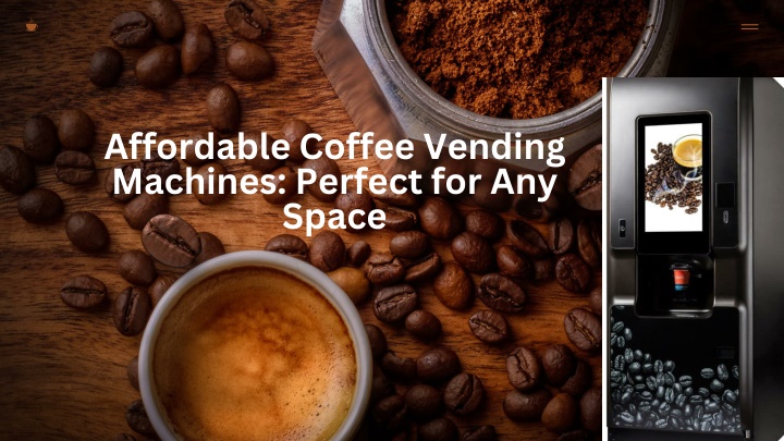 affordable coffee vending machines perfect