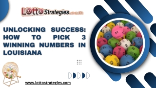 Pick 3 Winning Numbers Louisiana