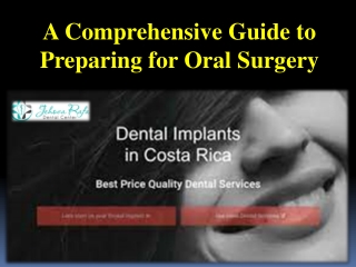 A Comprehensive Guide to Preparing for Oral Surgery