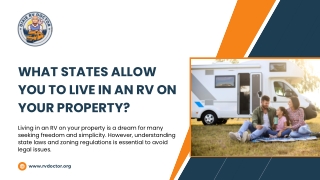 what states allow you to live in an rv on your