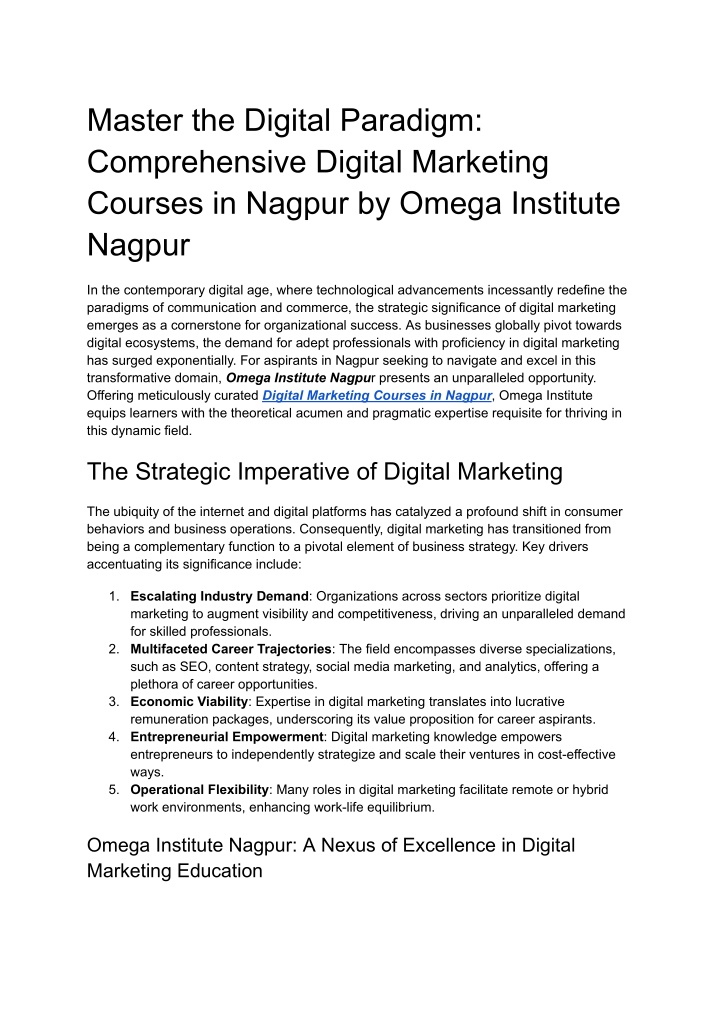 master the digital paradigm comprehensive digital