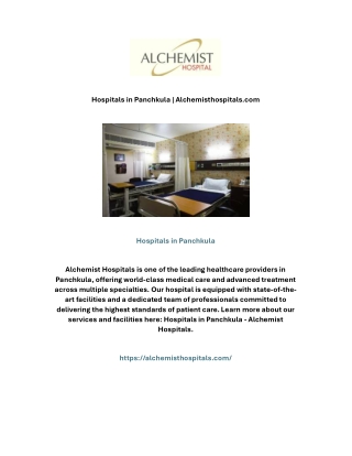 Hospitals in Panchkula | Alchemisthospitals.com