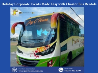 Holiday Corporate Events Made Easy with Charter Bus Rentals
