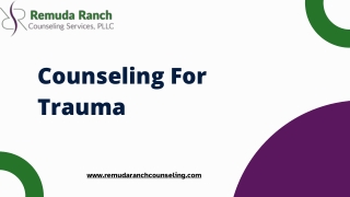 Effective Counseling for Trauma Recovery and Healing