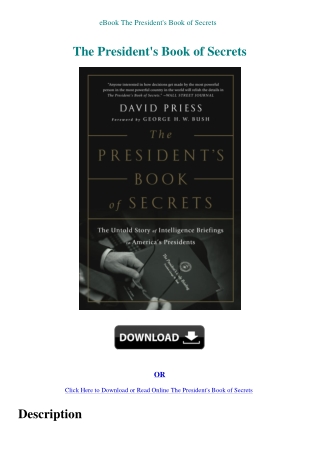 eBook The President's Book of Secrets
