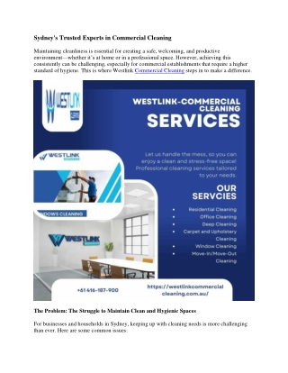 Commercial Cleaning Services