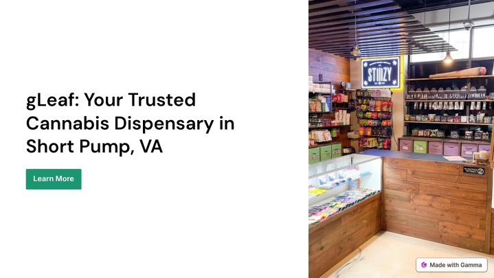 gleaf your trusted cannabis dispensary in short