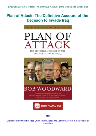 READ Books Plan of Attack The Definitive Account of the Decision to Invade Iraq