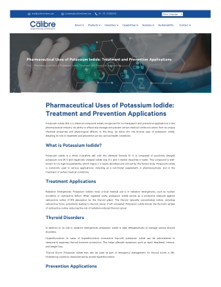 Harnessing the Power of Potassium Iodide for Thyroid Health