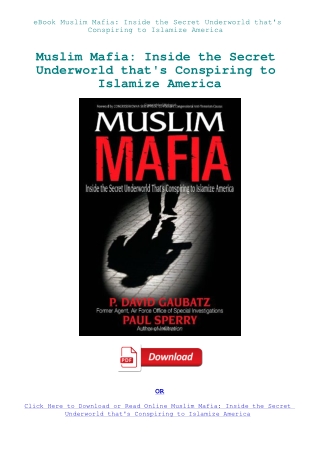 eBook Muslim Mafia Inside the Secret Underworld that's Conspiring to Islamize America