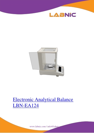 Electronic Analytical Balance LBN-EA124