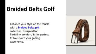 Braided Belts Golf