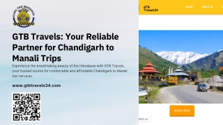 Chandigarh to Manali: Best Taxi Deals for Your Scenic Escape!