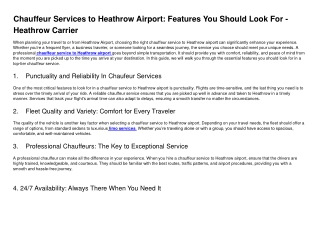 Chauffeur-Services-to-Heathrow-Airport_-Features-You-Should-Look-For-Heathrow-Carrier