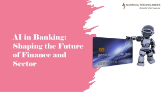 ai in banking shaping the future of finance