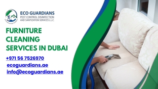 Furniture Cleaning Services in Dubai